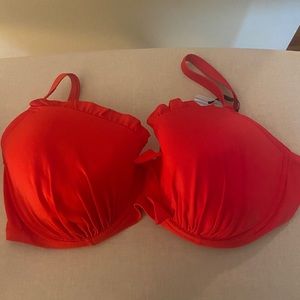 38E Red Bikini Top